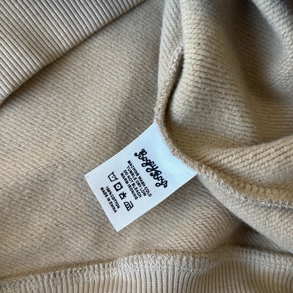 NEW Bogey Boys Golf by Macklemore Essentials Hoodie Tan/White Oversized - Picture 6 of 8